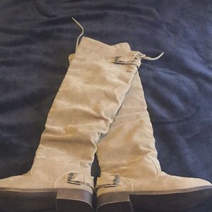 Knee high brown boots